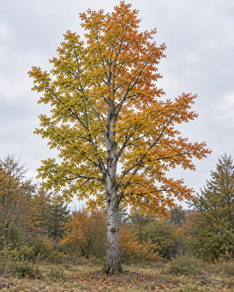 Representación fotorealista referencial de Lenga (Nothofagus pumilio)